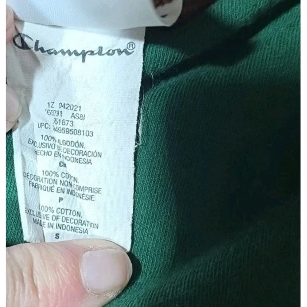 Champion Multi-Color Striped Mens T-Shirt Size Small 80s‎ 90s Colorblock - Picture 4 of 9